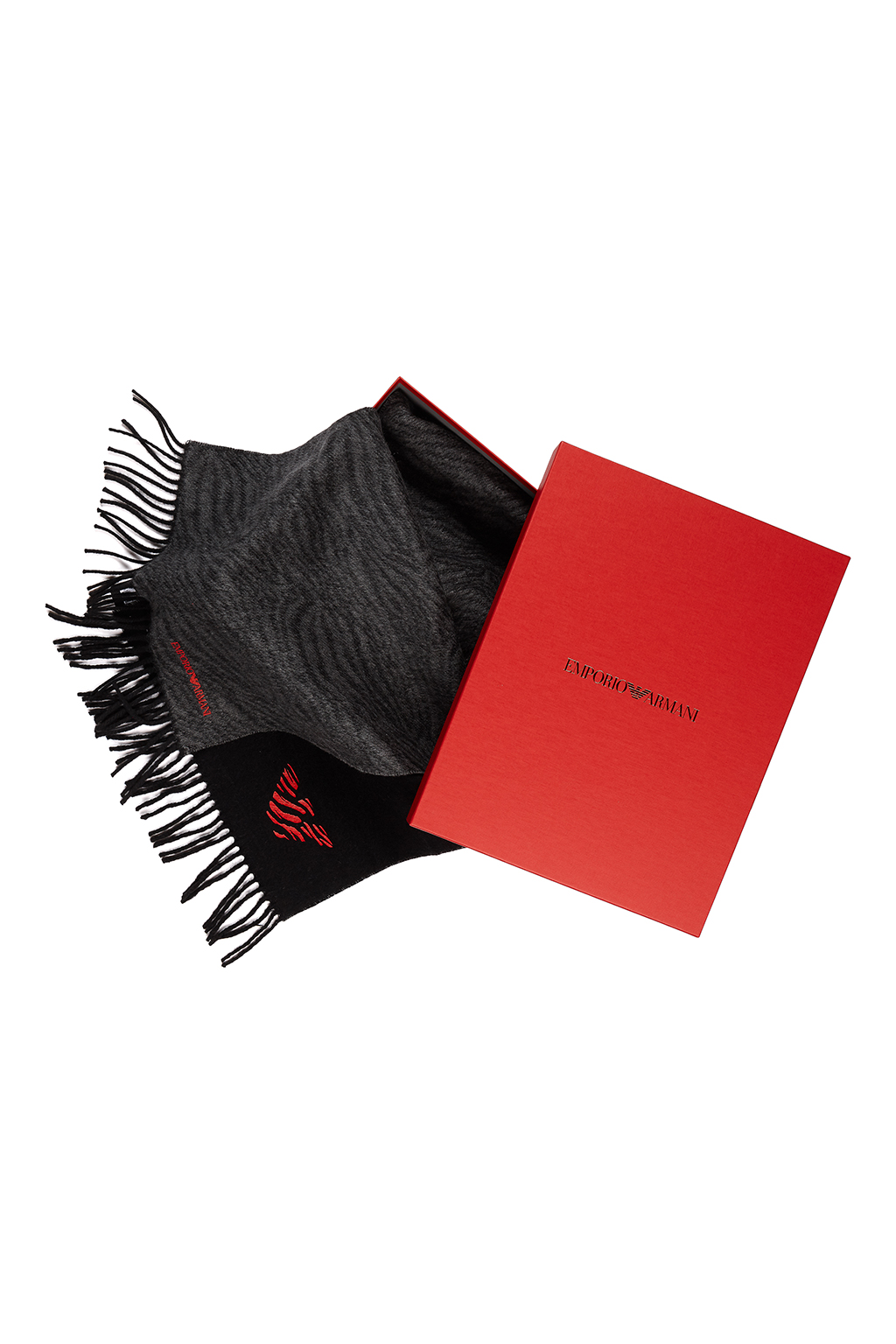 Emporio Armani Chinese New Year Cashmere Scarf