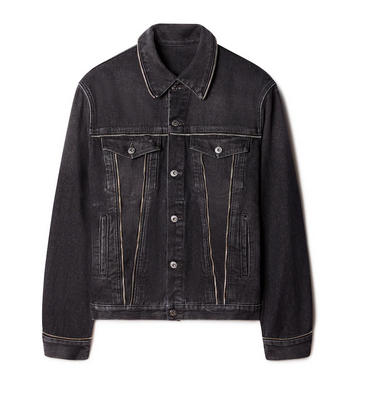 Off-White™ Arrows zipped loose denim jacket