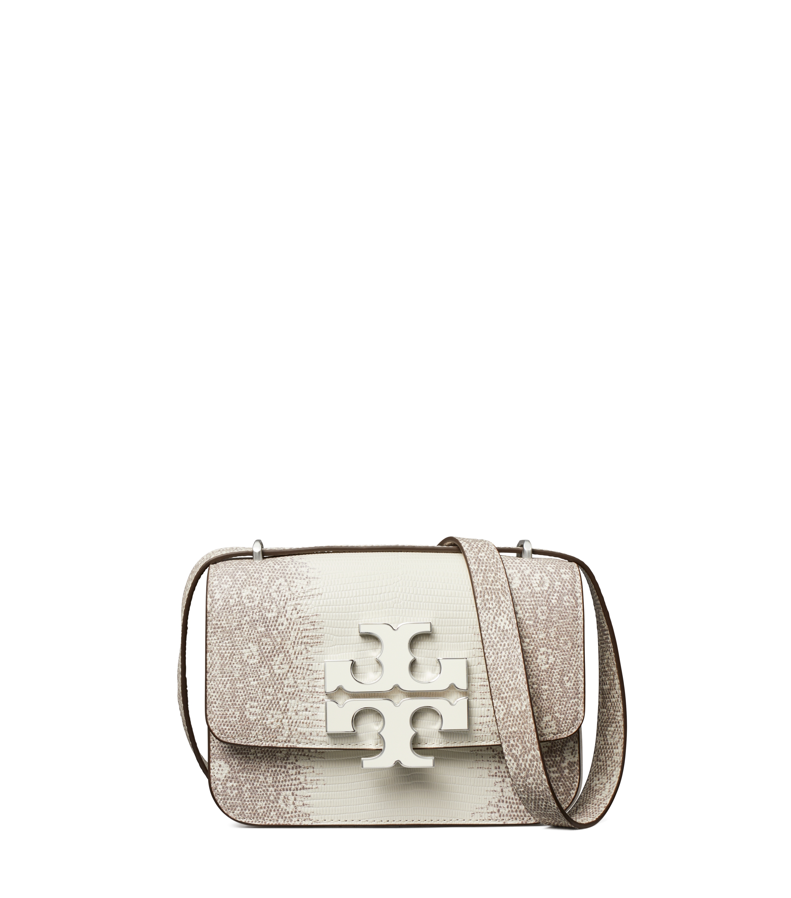 Tory Burch Eleanor Lizard Small Convertible Shoulder Bag