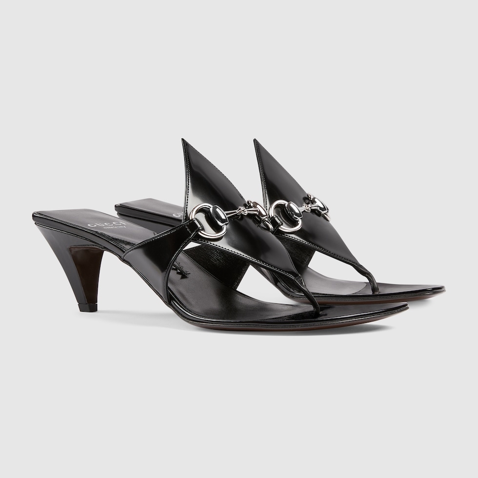 GUCCI WOMEN'S THONG SANDAL WITH HORSEBIT