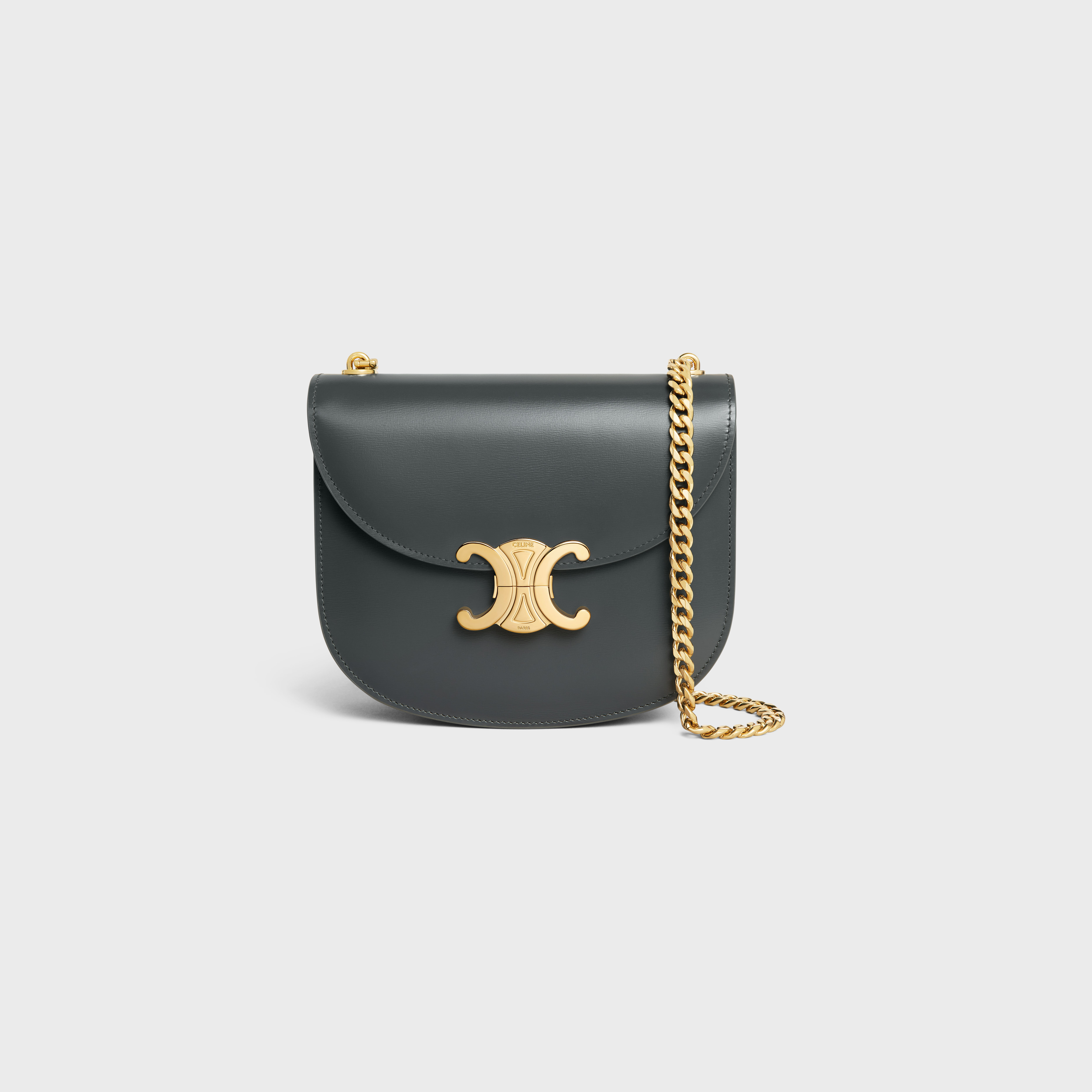 CELINE CHAIN BESACE CLEA IN SHINY CALFSKIN