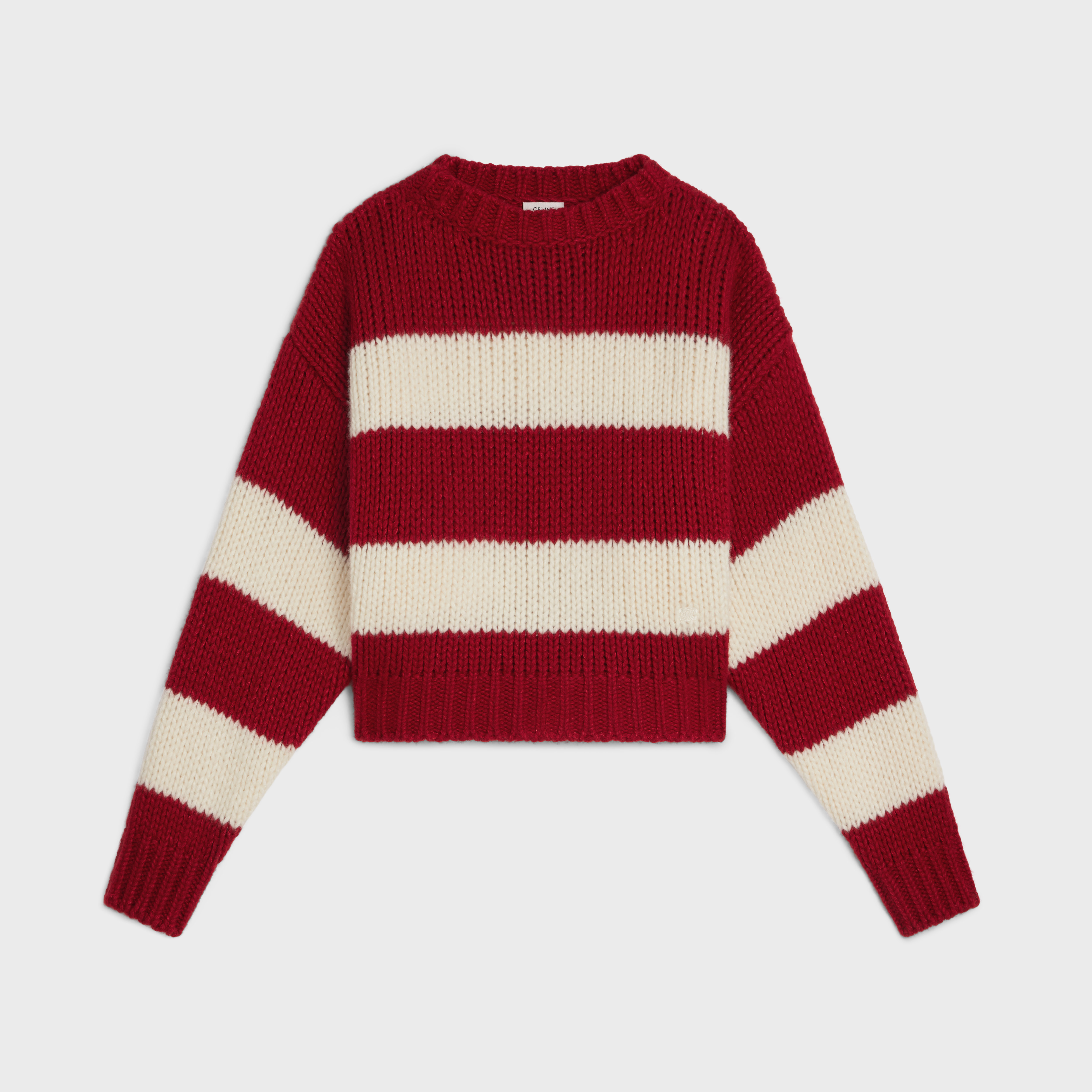 CELINE CREW NECK SWEATER IN WOOL, CASHMERE AND SILK