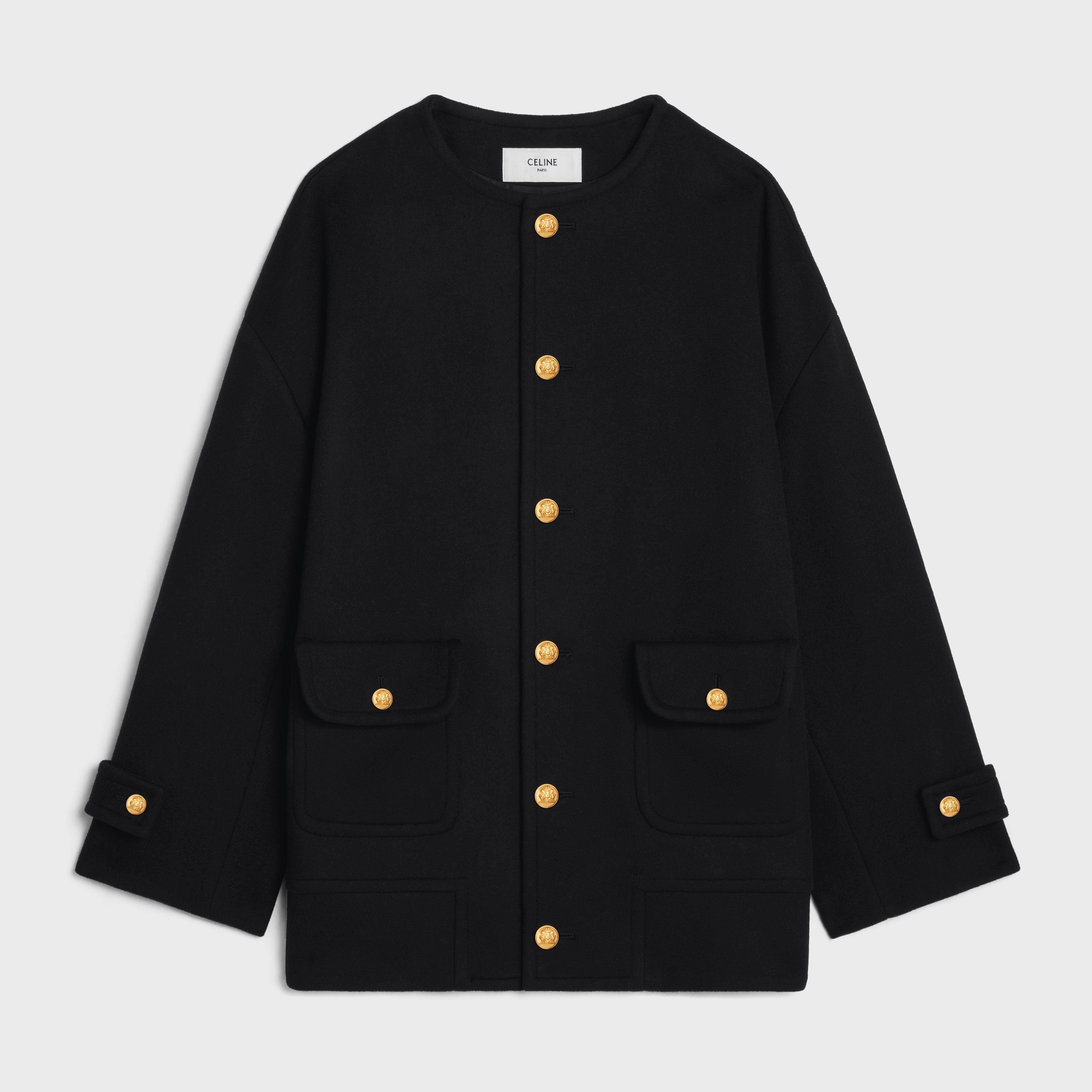 CELINE CHELSEA COAT IN DOUBLE FACE CASHMERE