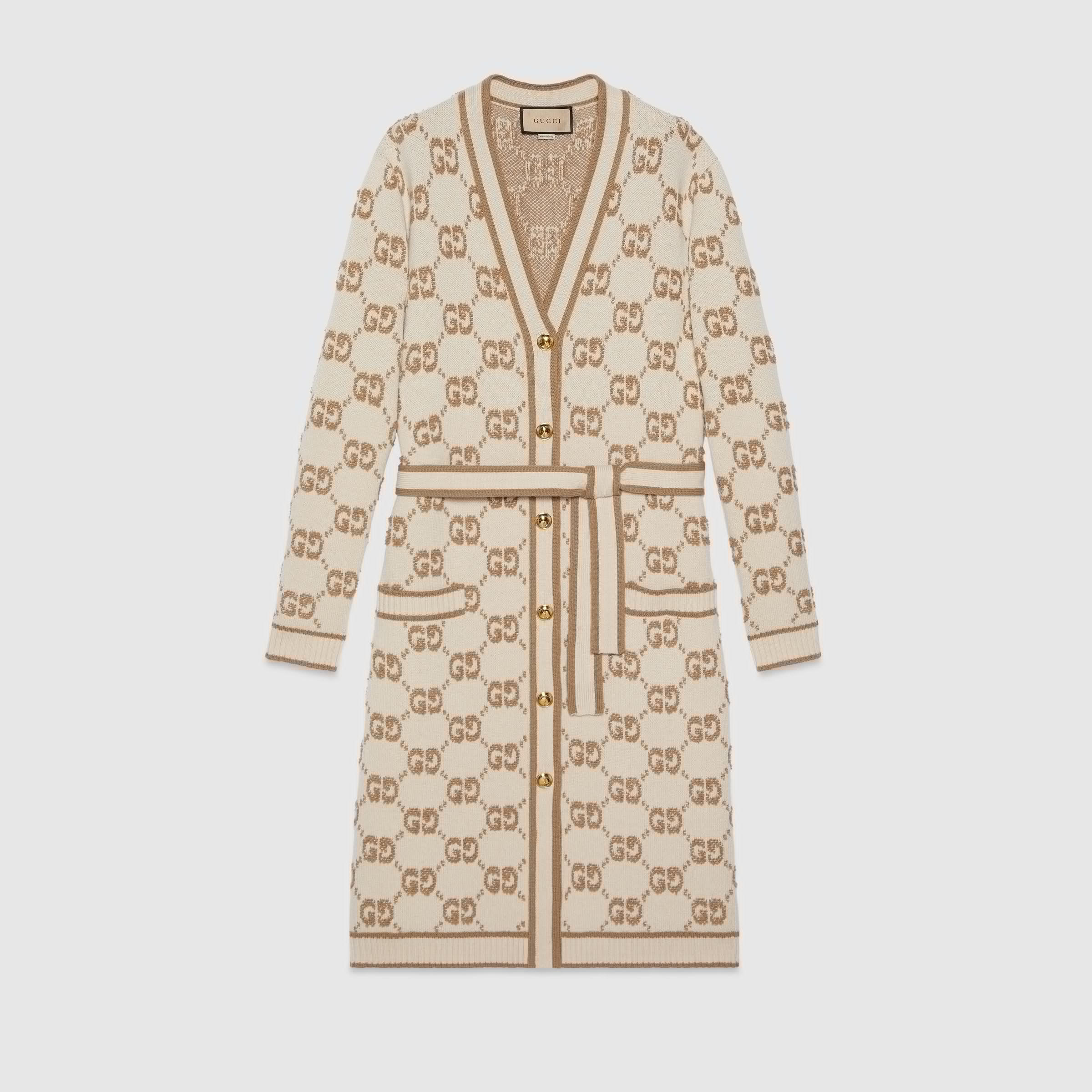 Gucci GG WOOL BOUCLÉ JACQUARD CARDIGAN