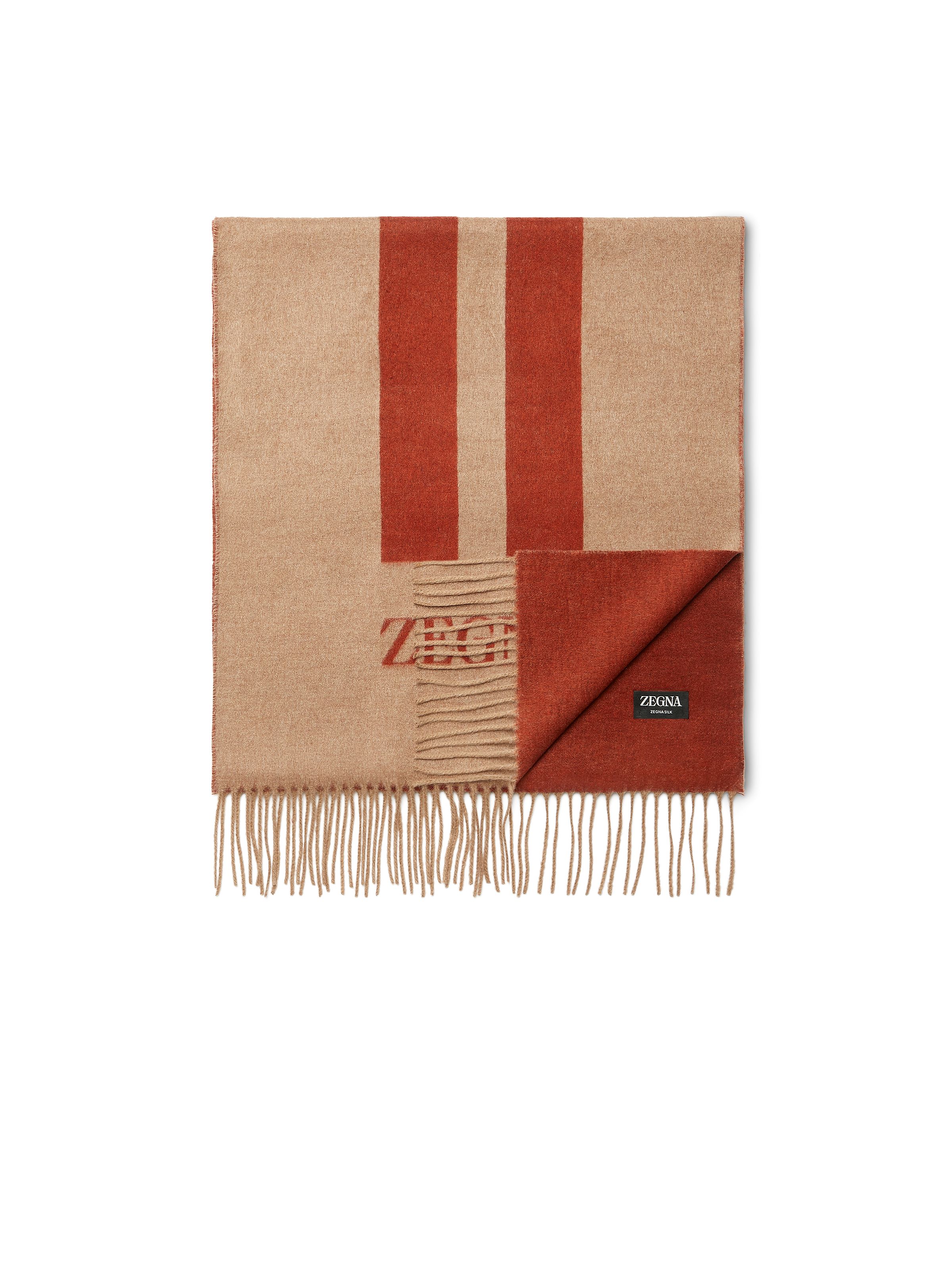 Zegna Beige Zegna Silk Scarf
