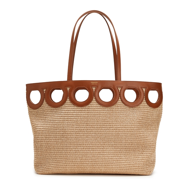 Ferragamo Gancini Outline Tote Bag