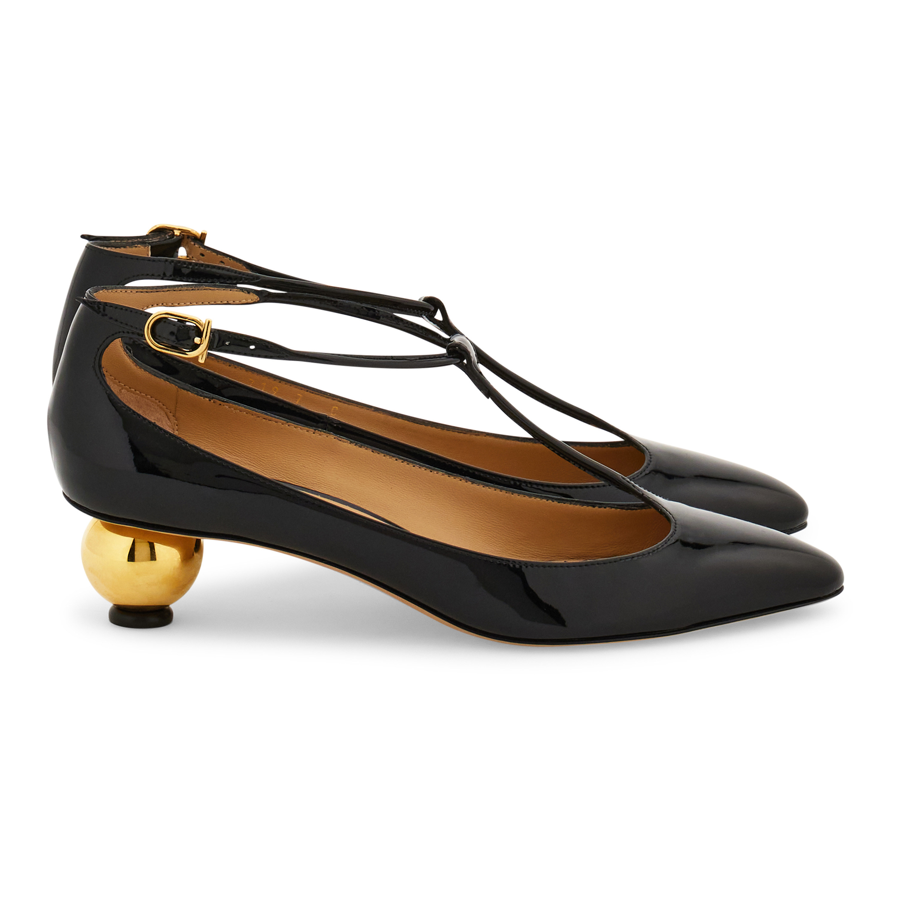 Ferragamo Spherical heel T-strap pump