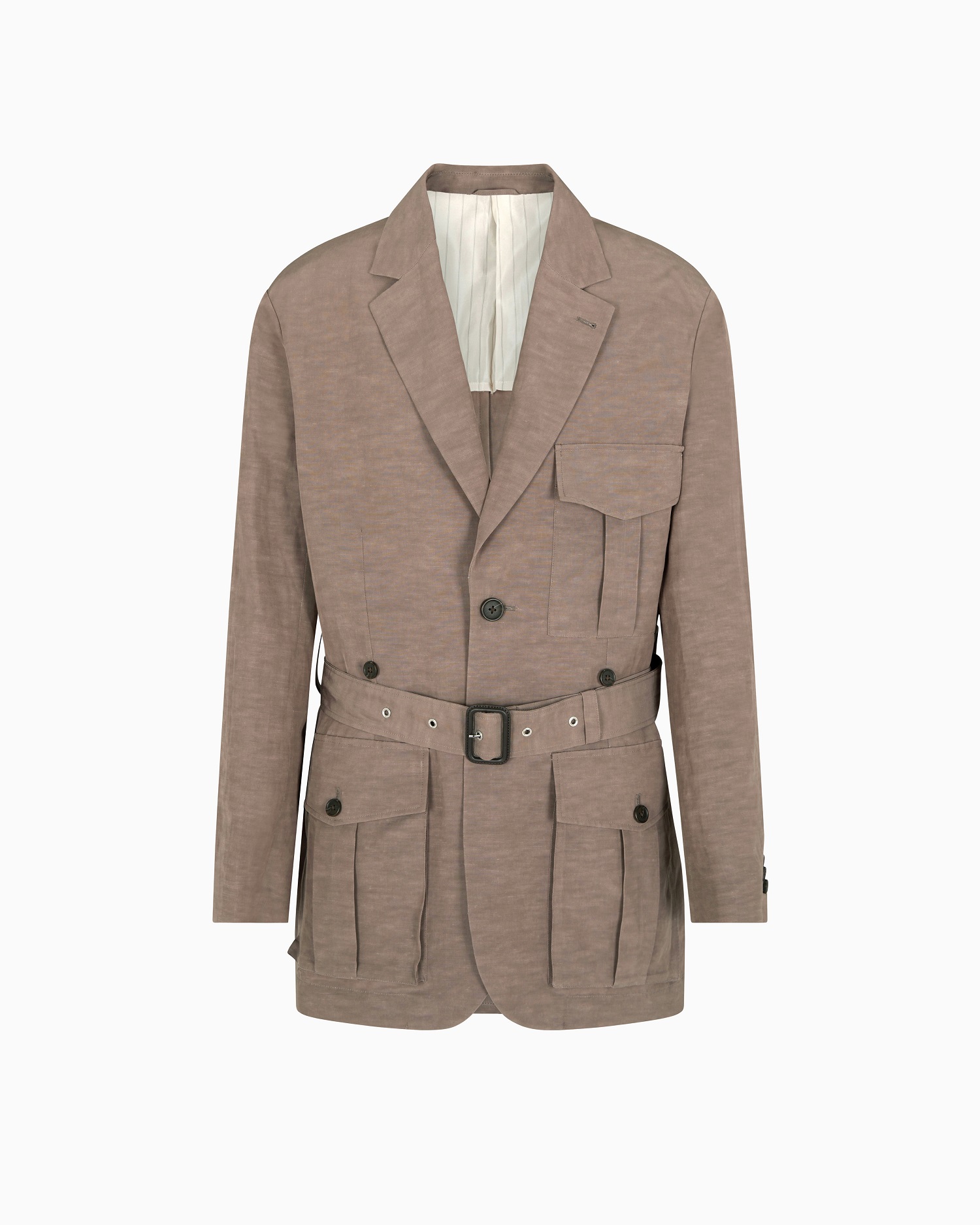 Emporio Armani Linen-blend safari jacket
