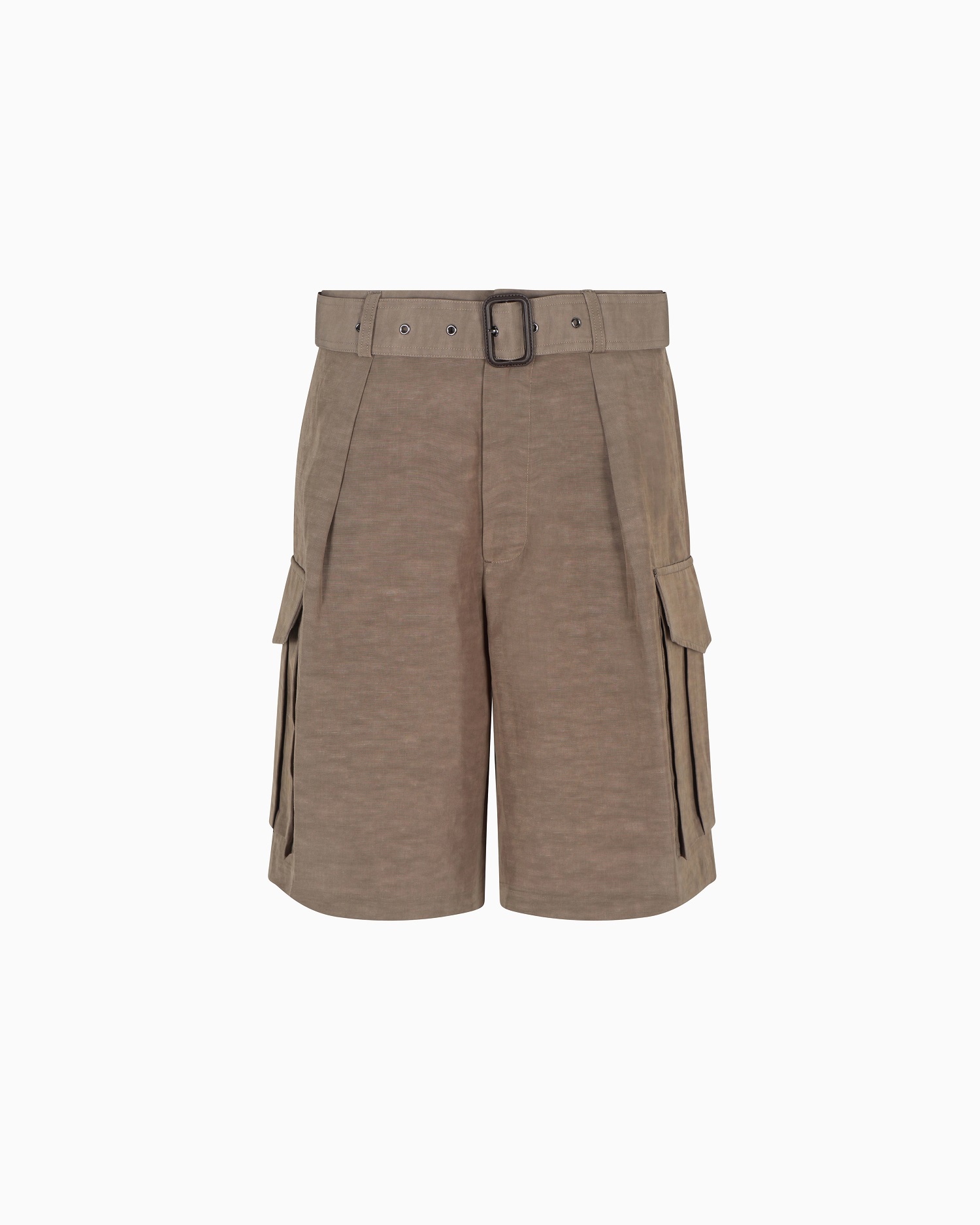Emporio Armani棕色工装短裤