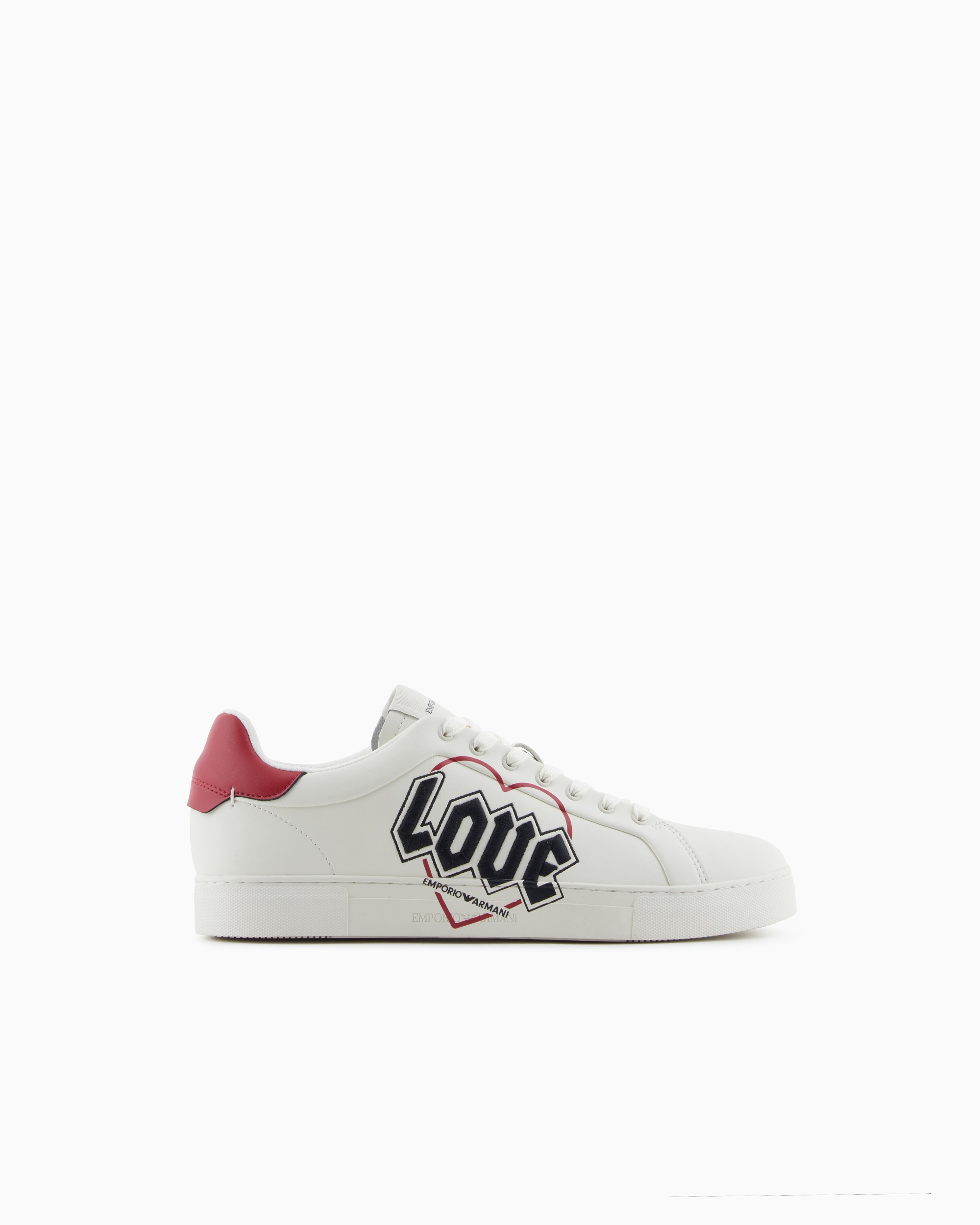 Emporio Armani Printed embroidered sneakers