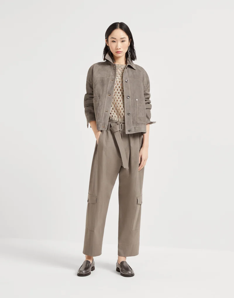 Brunello Cucinelli Silk and linen dazzling net sweater