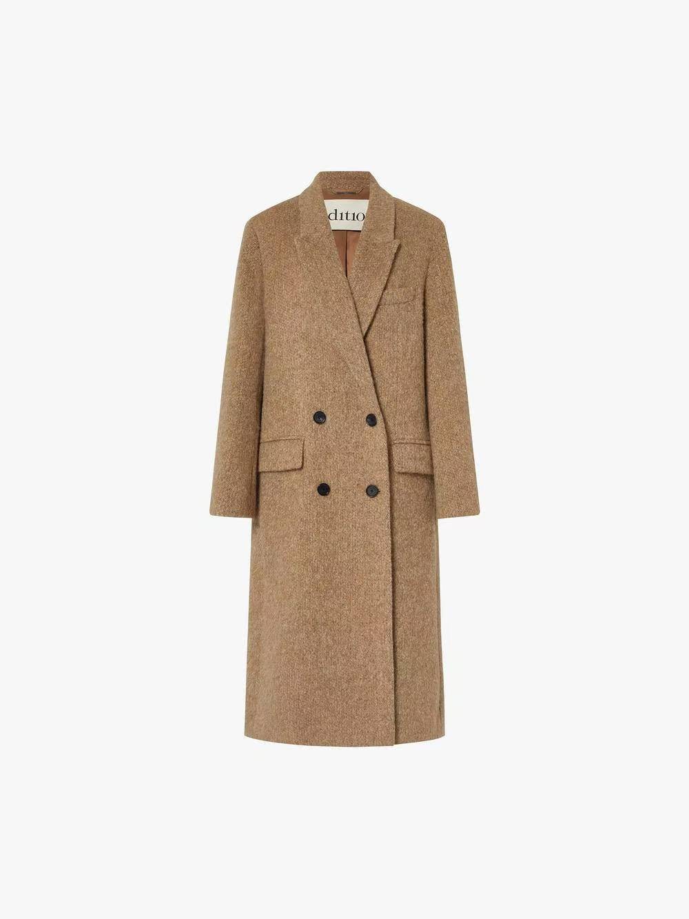 EDITION Suit-Style Tweed Coat