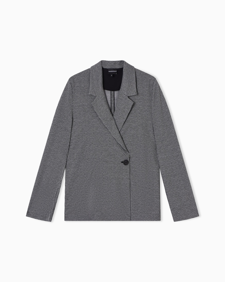 Emporio Armani 千鸟格纹提花西服