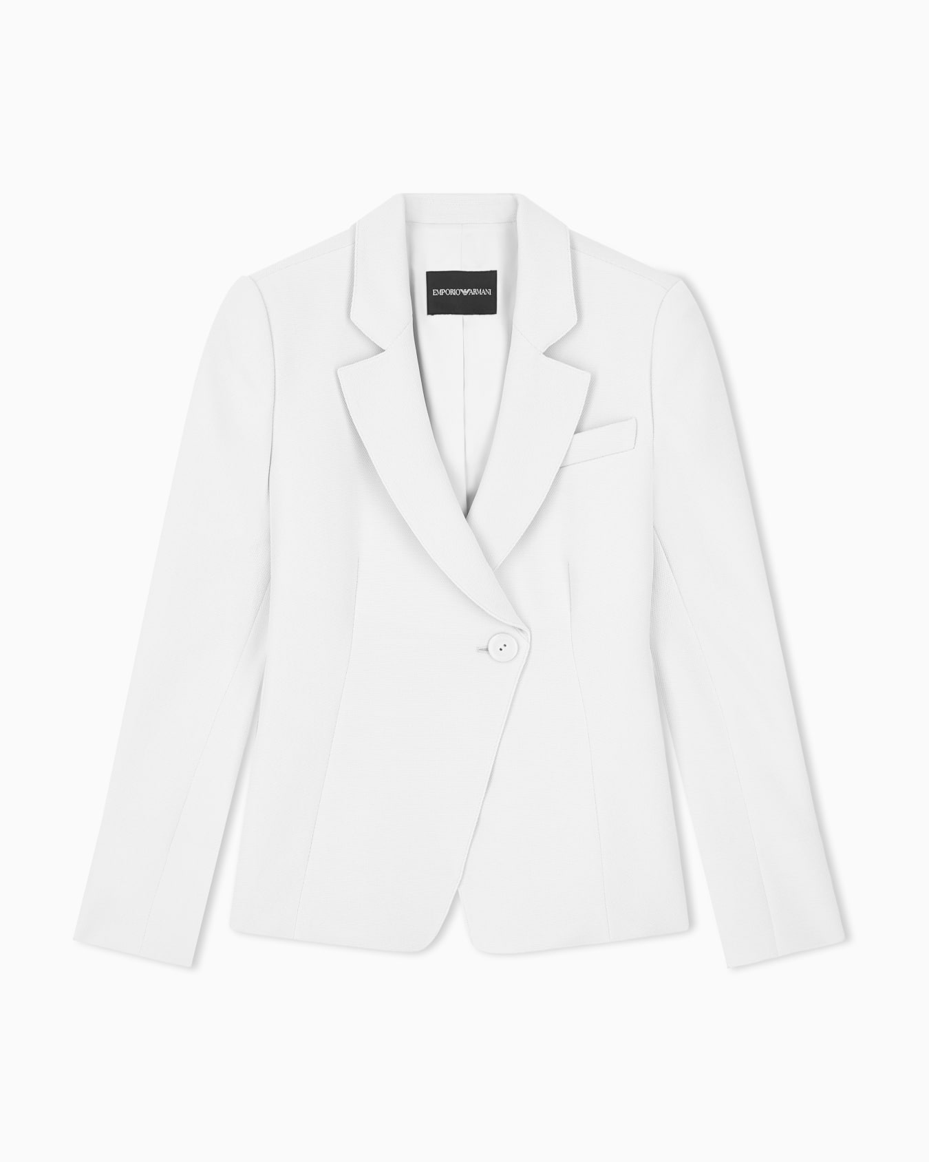 Emporio Armani 珍珠白一粒扣单西