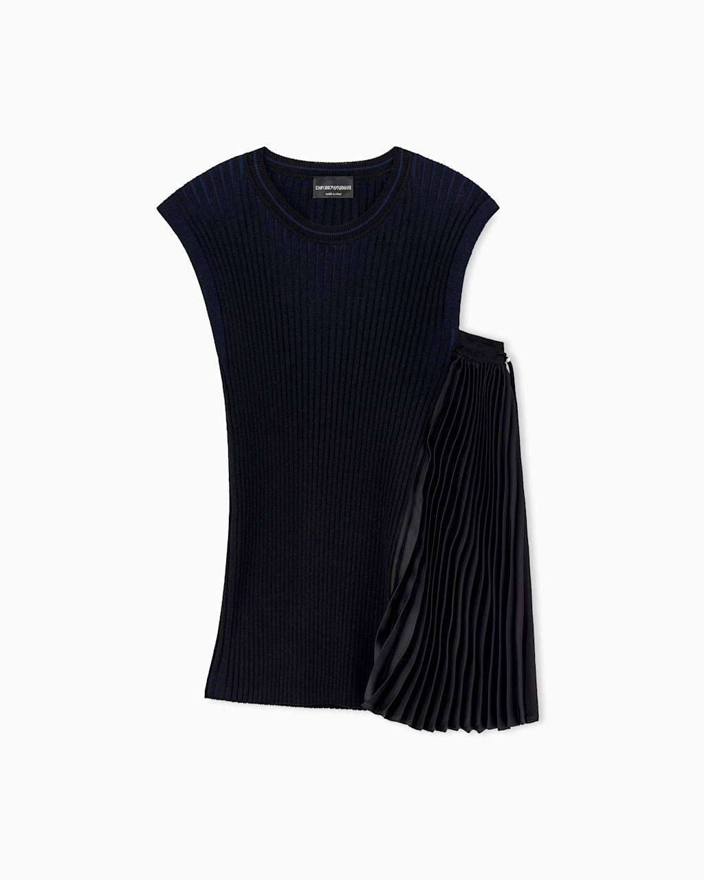 Emporio Armani Asymmetrical cut knit top